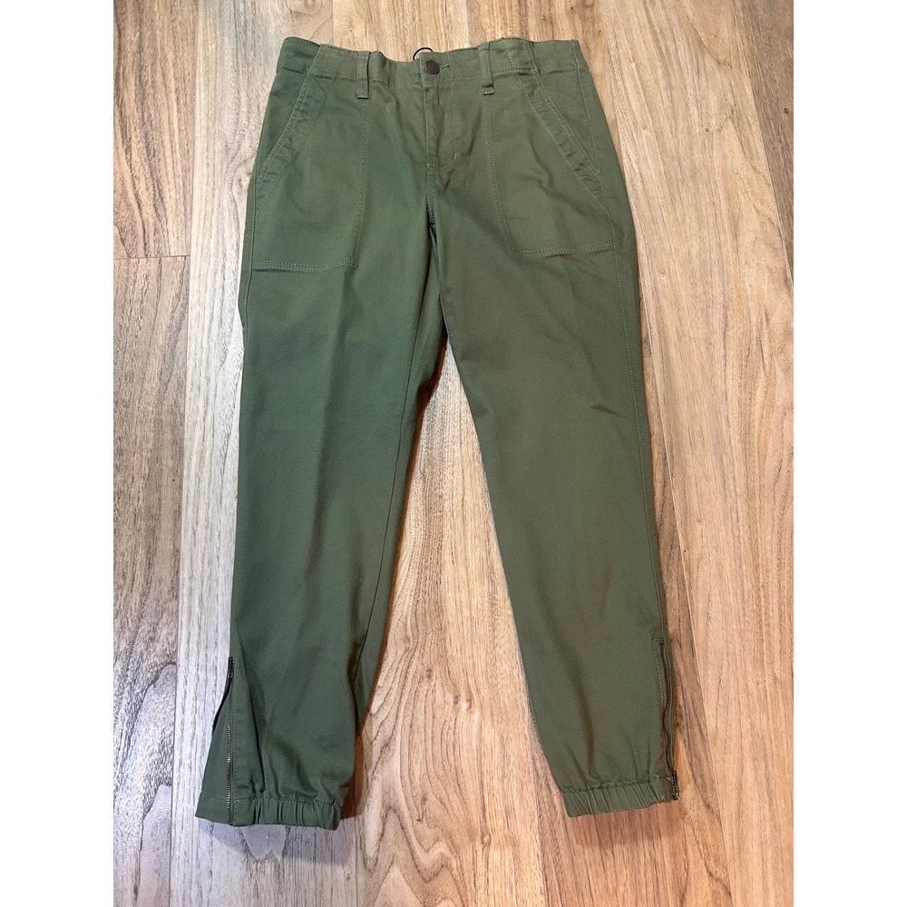 Cabi Compass Pant 4318 Wild Moss Army Green Utility Jogger Zipper Ankle NWT 4